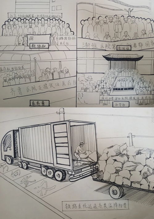 青島大學(xué)美術(shù)學(xué)院2019級(jí)紡裝班師生 以筆繪英雄，以圖傳敬意