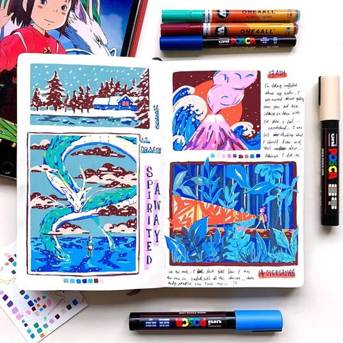 手賬藝術(shù) 看繪畫(huà)大神的手賬本，美哭了！